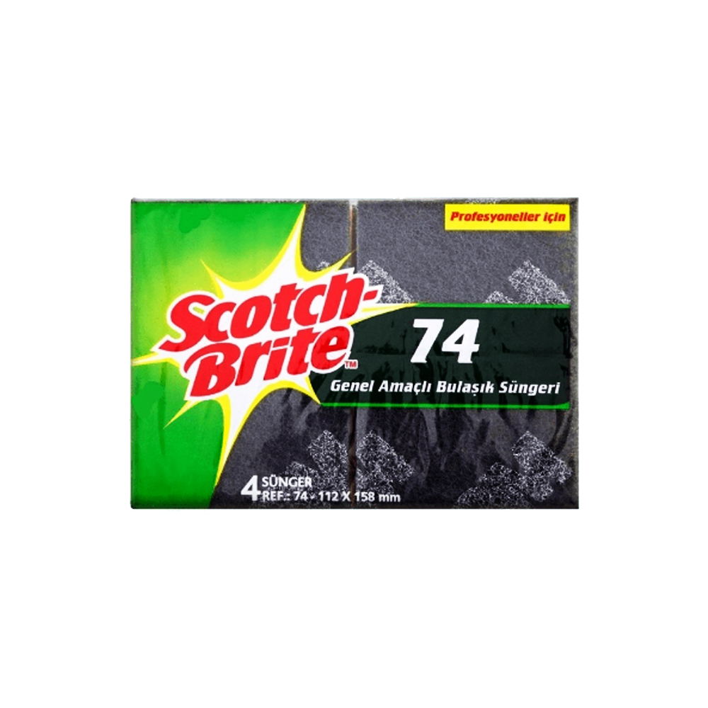 Bulaşık Süngeri 74 3m Scotchbrıte 4 Adet