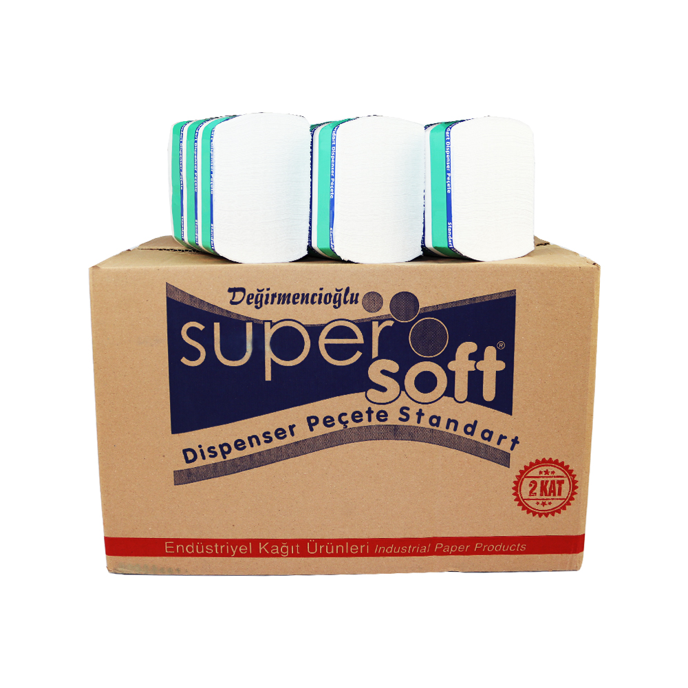 Dispenser Peçete 3600 Yaprak Üstten Çek Supersoft