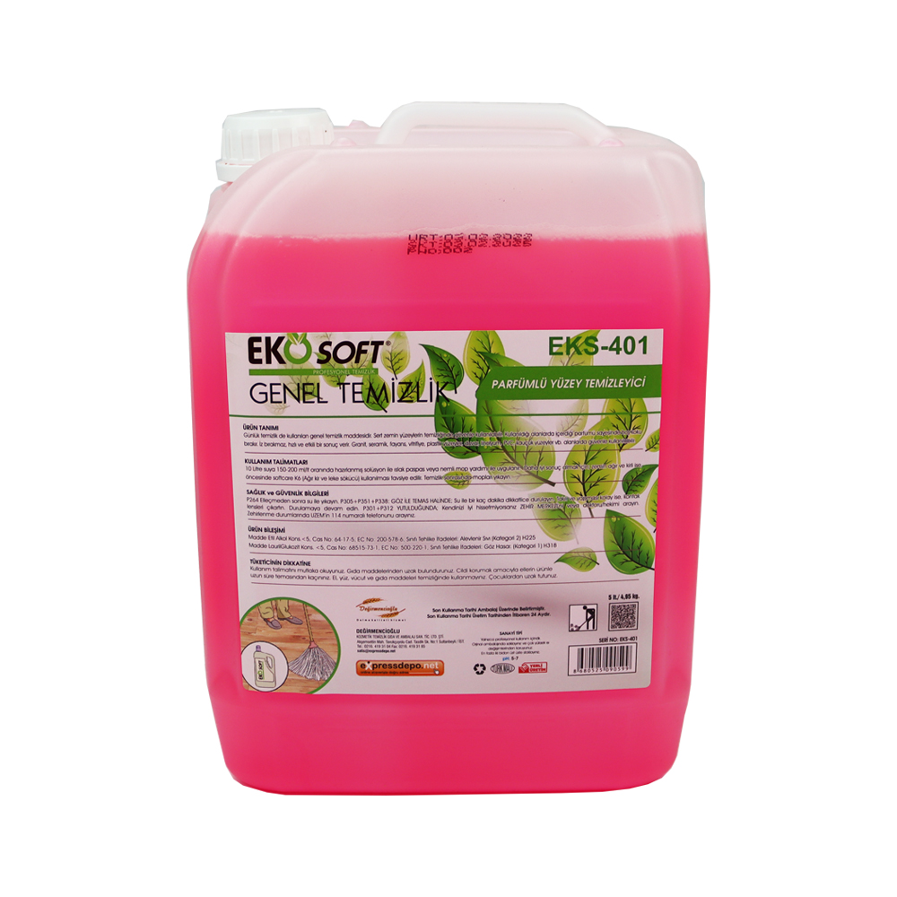 Ekosoft Genel Yüzey Parfümlü 5 Lt/4.95 Kg Eks401